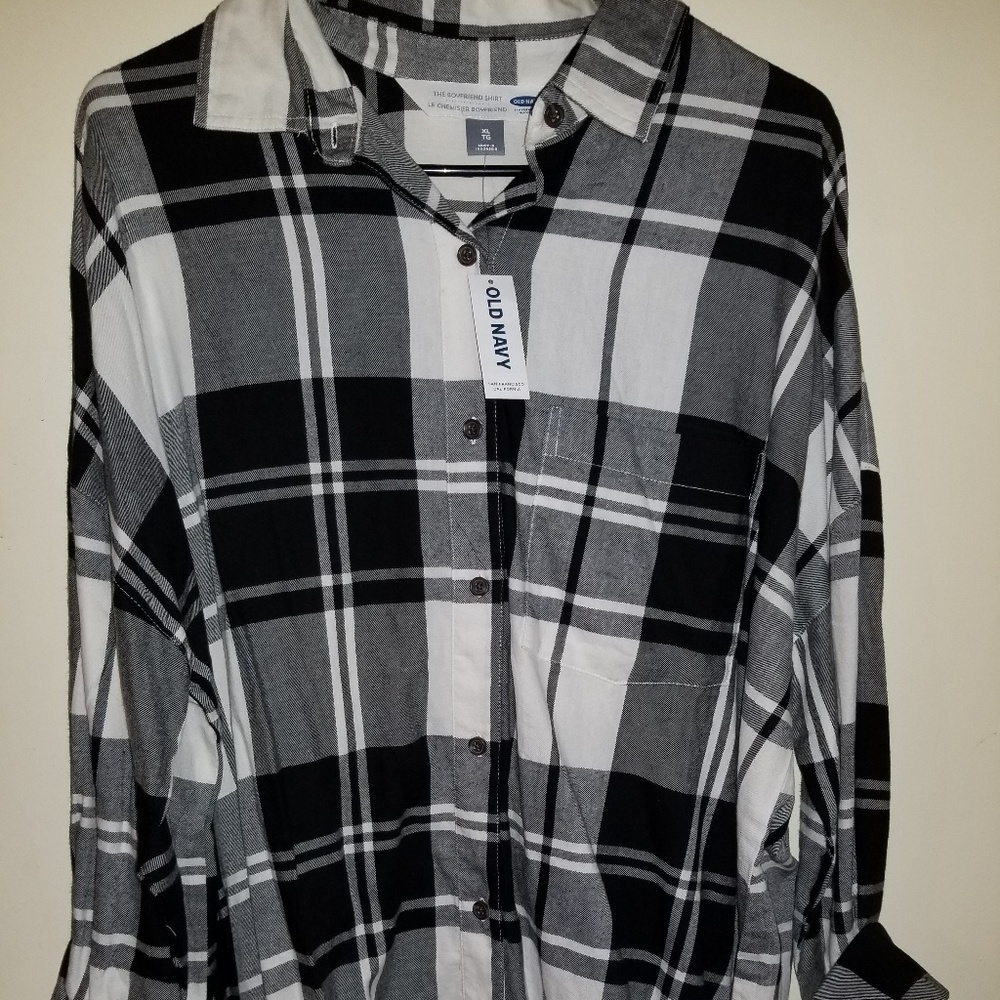 Old navy boyfriend flannel Sale🤩🤩🤩